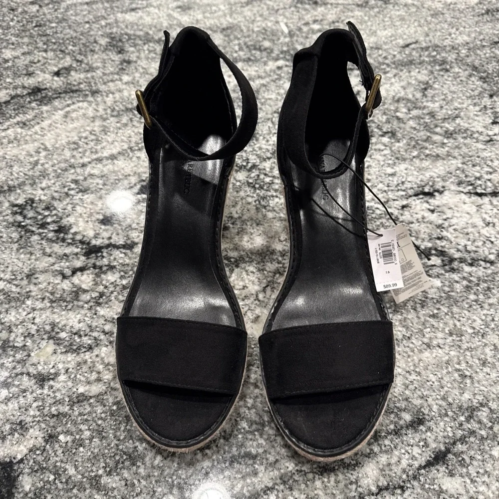 Banana Republic Womens‎ Espadrille Wedge Sandals Size 7.5